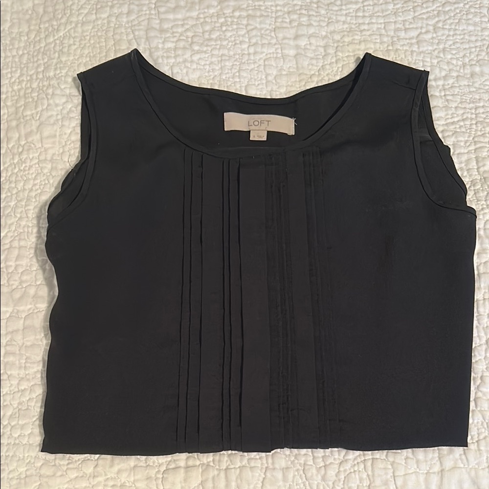 LOFT Black Sleeveless Top